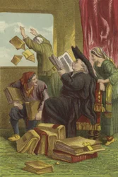 Zerstörung der Bibliothek von Don Quijote